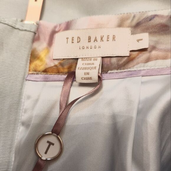TED BAKER Hanging Gardens Floral Print Fit & Flare Full Skirt Size: 1 - Picture 11 of 15